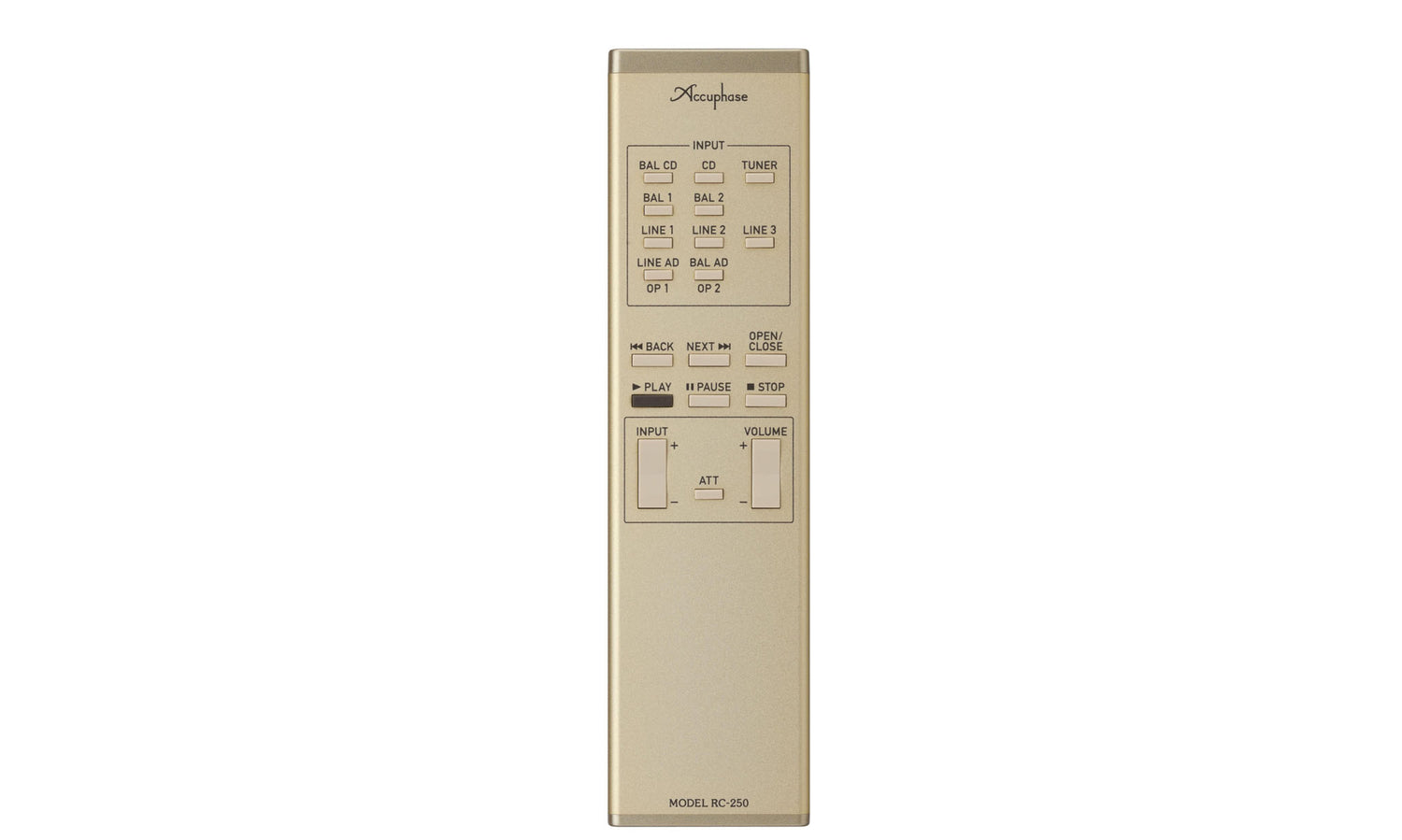 Télécommande RC-250 pour ampli intégré accuphase e-4000