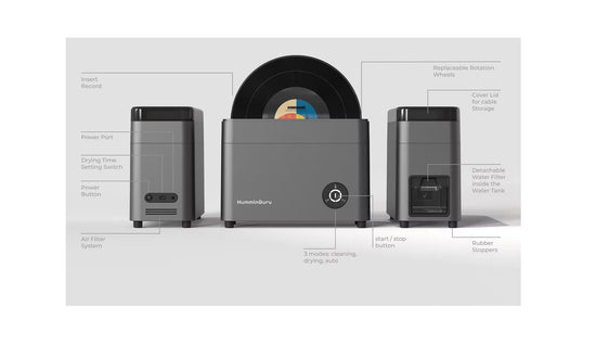 MACHINE À LAVER LES DISQUES VINYLES HUMMINGURU / ULTRASONIC HG01