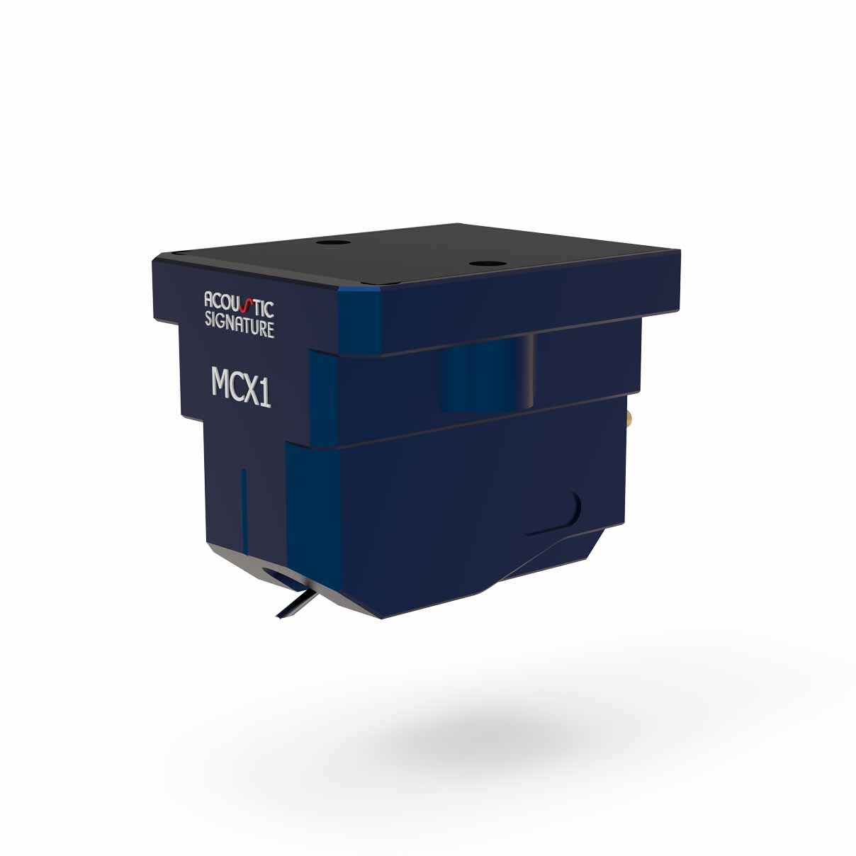 Vue détail cellule phono MC Acoustic Signature MCX1 – sortie 0,55 mV fabriquée en Allemagne