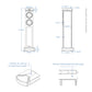 WATERFALL AUDIO NIAGARA XT3 – ENCEINTES COLONNES EN VERRE
