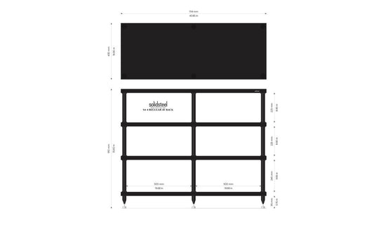 SOLIDSTEEL S4-4 – MEUBLE HIFI 4 NIVEAUX
