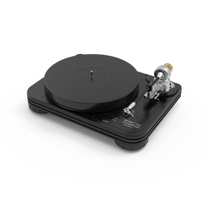 Platine vinyle Acoustic Signature Maximus Neo – vue de détail du plateau et bras de lecture