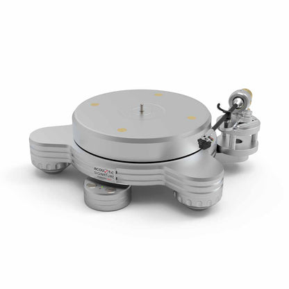 Platine vinyle Acoustic Signature Tornado Neo vue de face – châssis multicouche 64 mm et plateau aluminium 10,3 kg