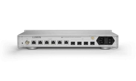 LUMIN N1 – SWITCH AUDIO RÉSEAU AVEC CONNEXIONS RJ45 ET FIBRE